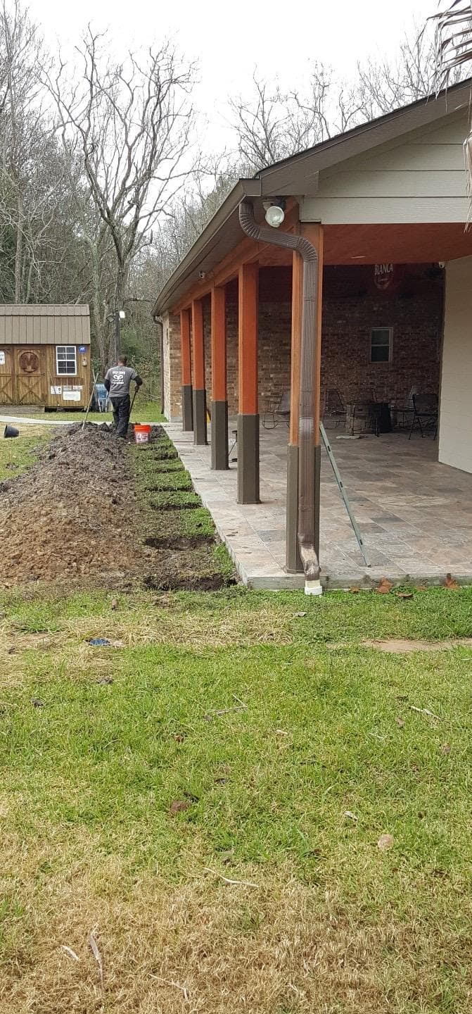 House leveling work restoring a Houston home to level